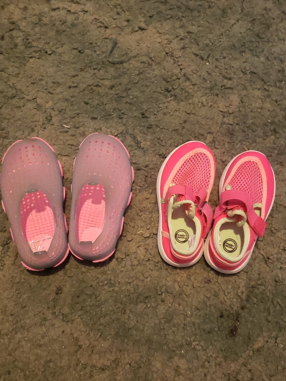 Kids Pink Water-Friendly Slip-On & Mesh Sneaker Set